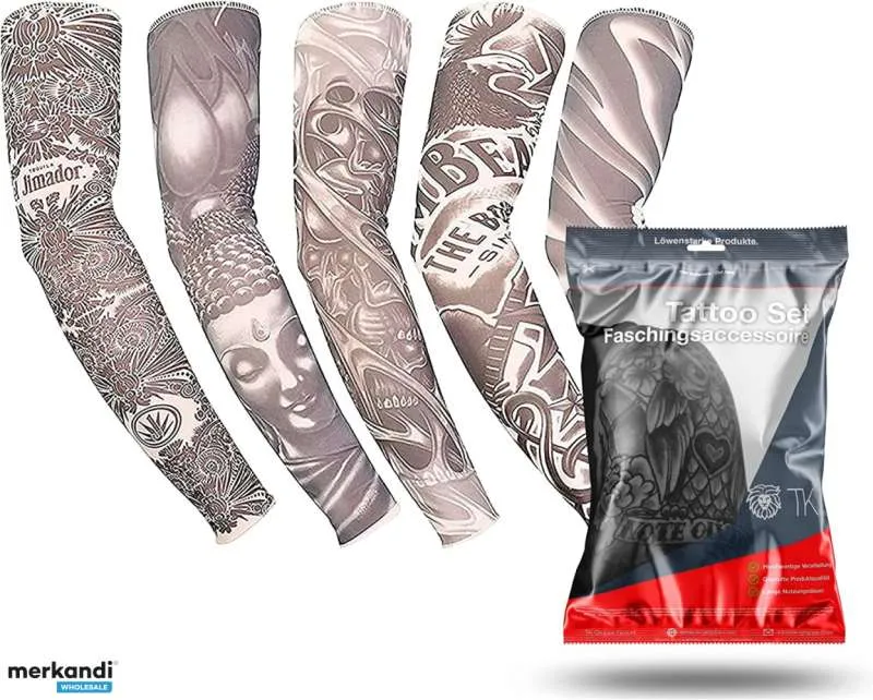 5X MANGA DE TATUAJE TATUAJE MEDIA HECHA DE NYLON ENGAñOSAMENTE REAL  MANGA PARA CARNAVAL, CARNAVAL Y HALLOWEEN