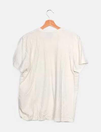Adidas Camiseta blanca estampada