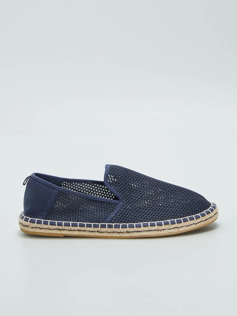 ALPARGATAS CON CALADOS  AZUL