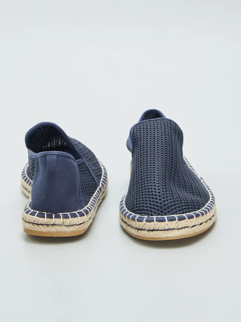 ALPARGATAS CON CALADOS  AZUL