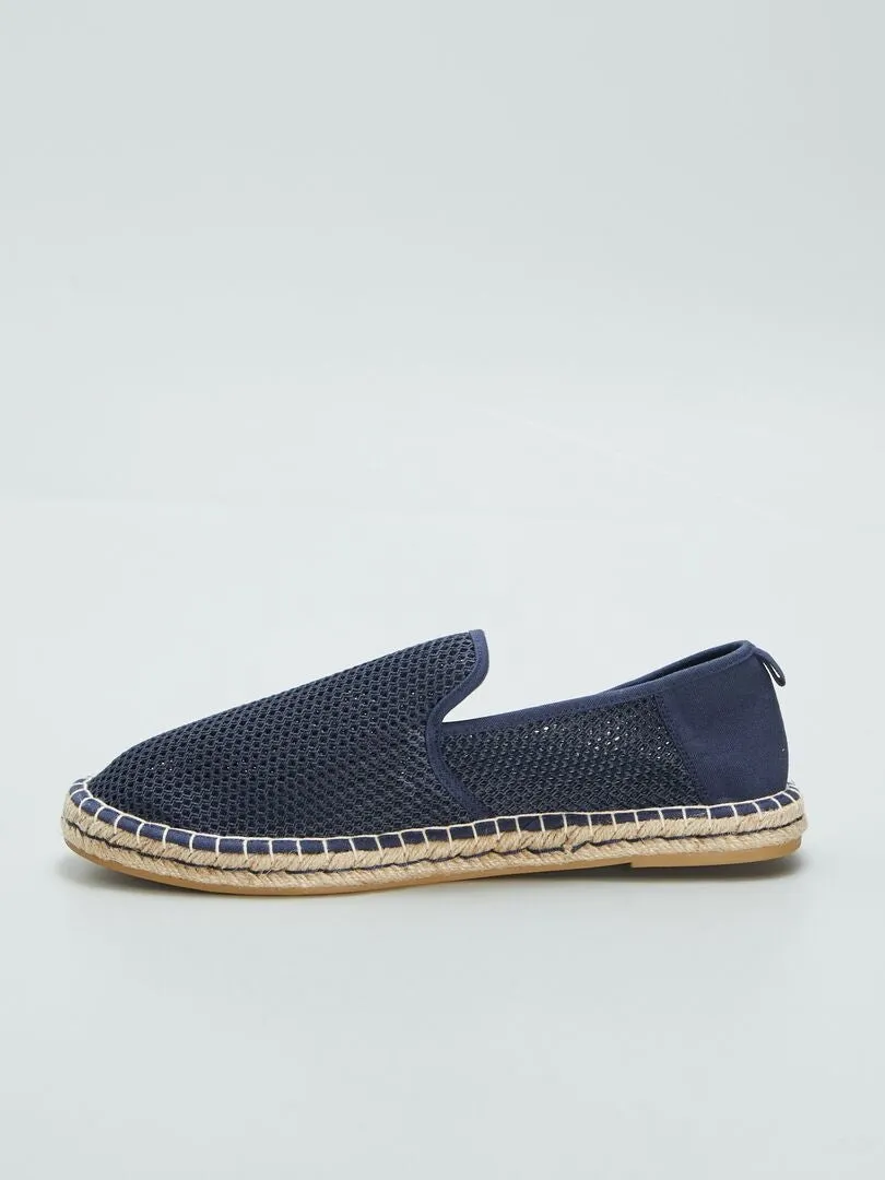 ALPARGATAS CON CALADOS  AZUL