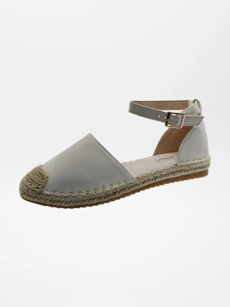 ALPARGATAS CON TIRA EN EL TOBILLO  BEIGE
