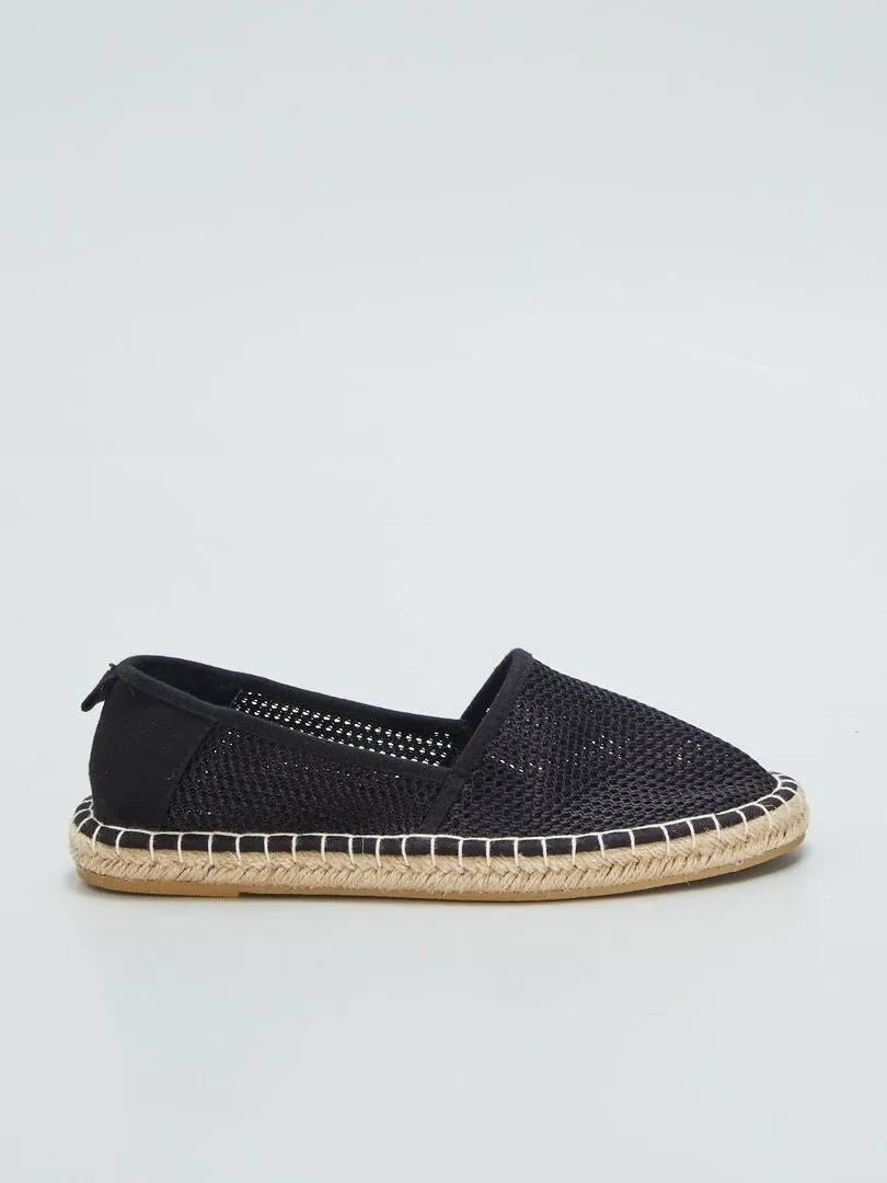 ALPARGATAS DE YUTE  NEGRO