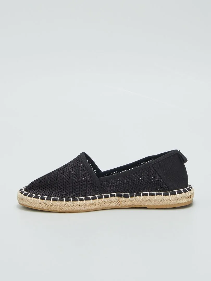 ALPARGATAS DE YUTE  NEGRO
