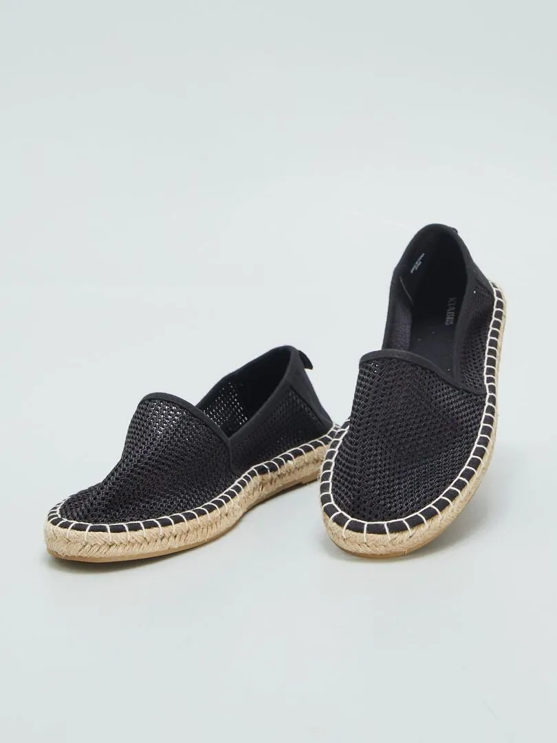 ALPARGATAS DE YUTE  NEGRO