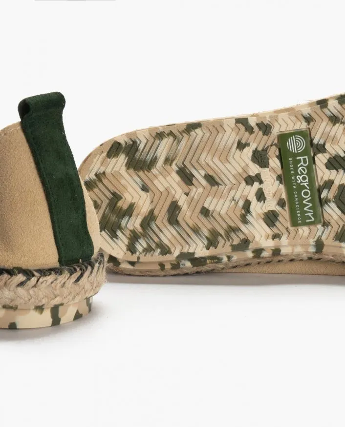 Alpargatas hombre beige de piel y yute MANASLU BEIGE