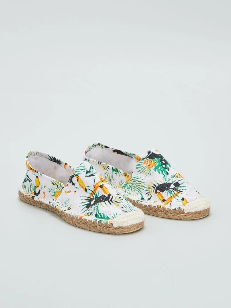 ALPARGATAS TROPICALES  BLANCO