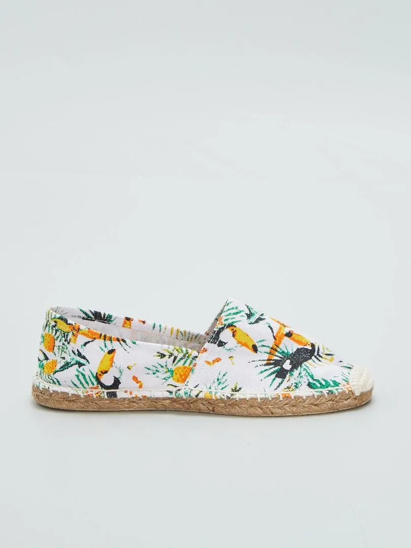 ALPARGATAS TROPICALES  BLANCO