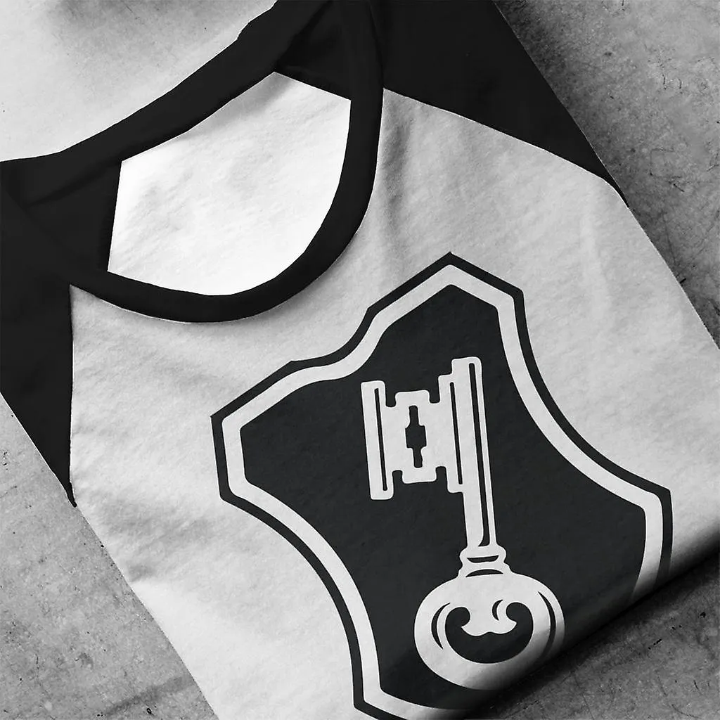Beck's Logo relleno negro key hombres's Baseball camiseta de manga larga