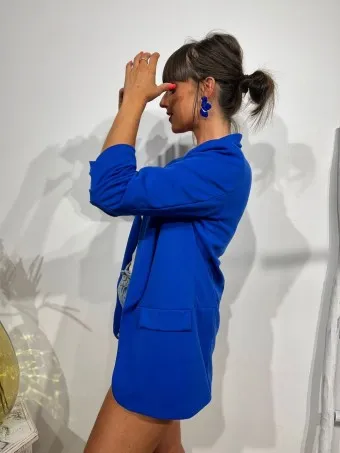 Blazer Frunces BIANCA Azul Klein