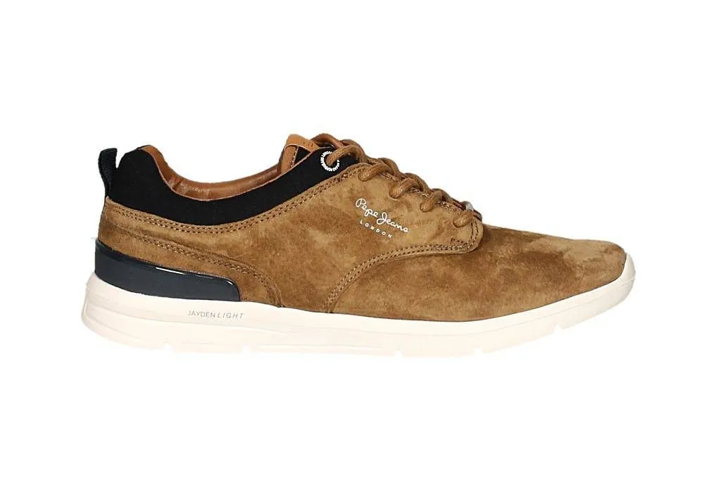 Blucher Nobuck Cuero Cuello Azul Piso Blanco Light