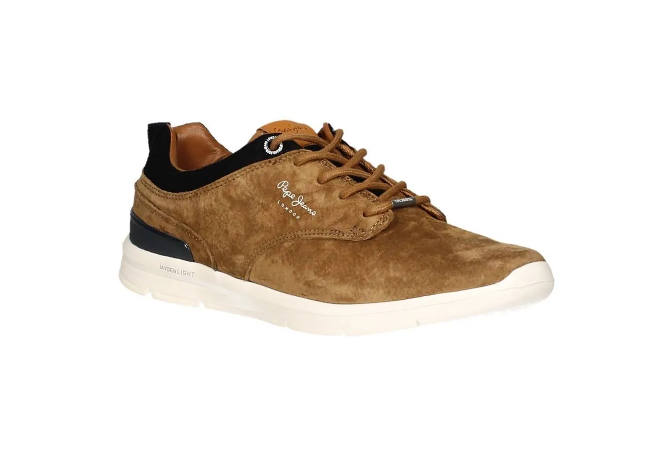Blucher Nobuck Cuero Cuello Azul Piso Blanco Light
