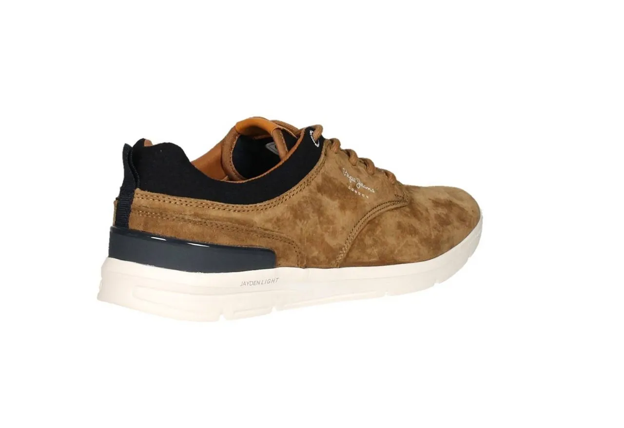 Blucher Nobuck Cuero Cuello Azul Piso Blanco Light