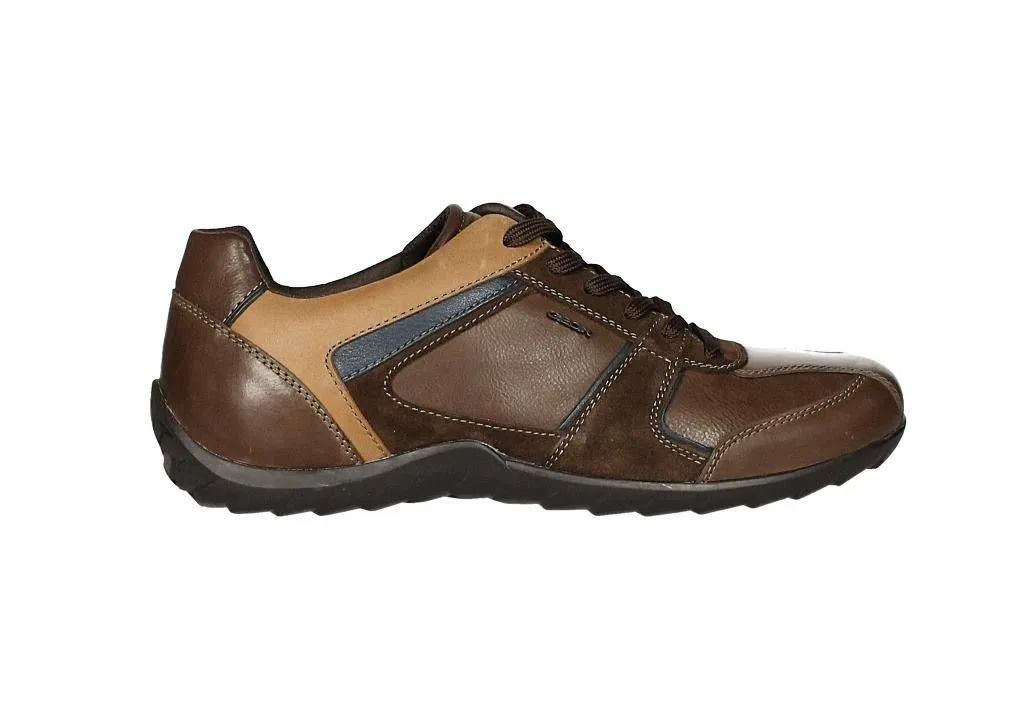 Blucher Piel/nobuck Marron Cuello Cuero Bandas Azul
