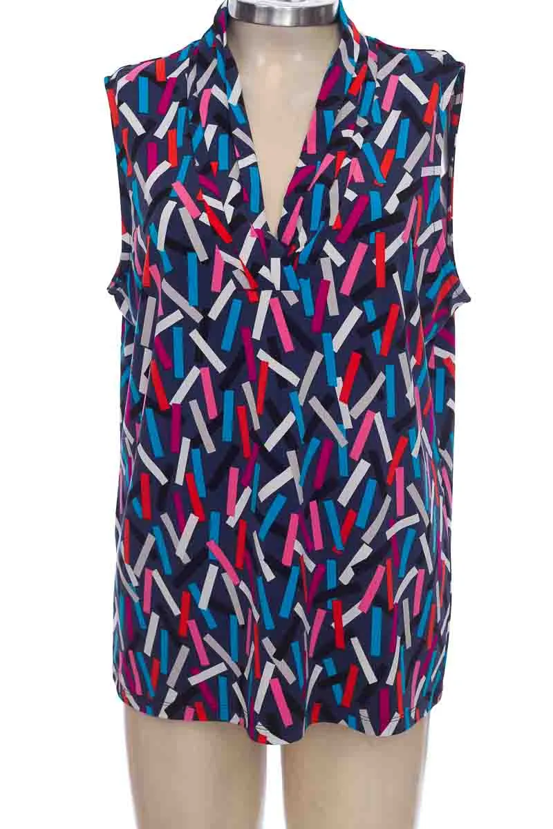 BLUSA COLOR AZUL  ANNE KLEIN