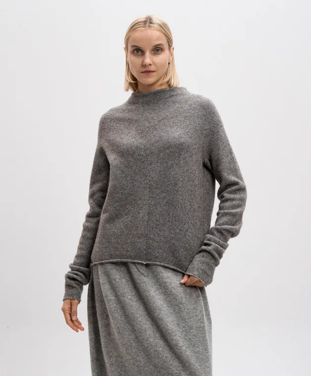 BOBOUTIC Gray melange sweater with long sleeves