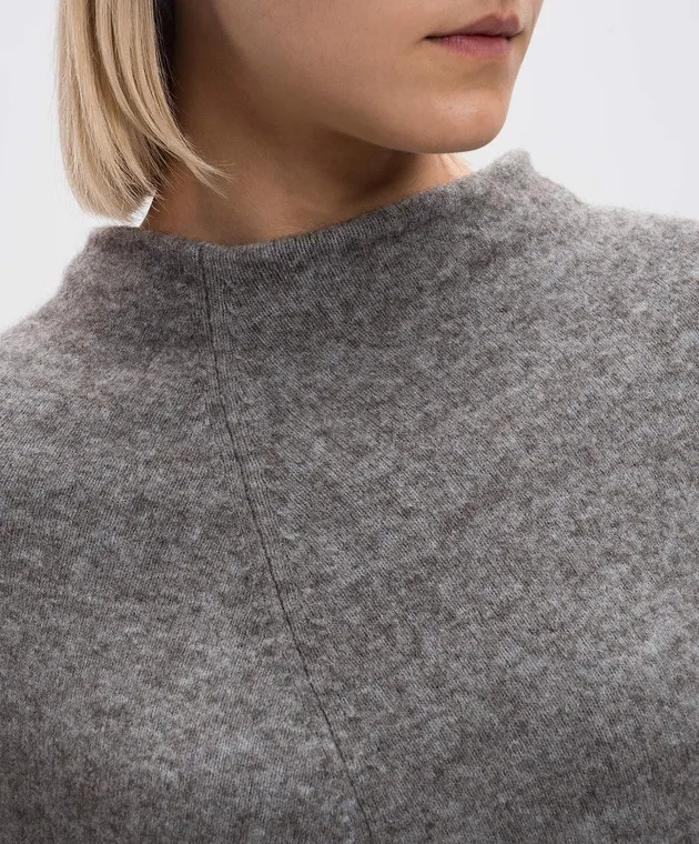 BOBOUTIC Gray melange sweater with long sleeves