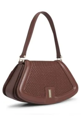 Bolso bandolera Ariell de piel tejida mate