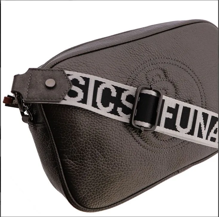 Bolso bandolera FUN AND BASICS piel sintética color estaño o negro
