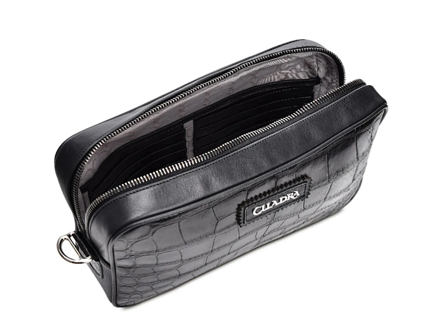 Bolso Cuadra Bo321al Color Negro