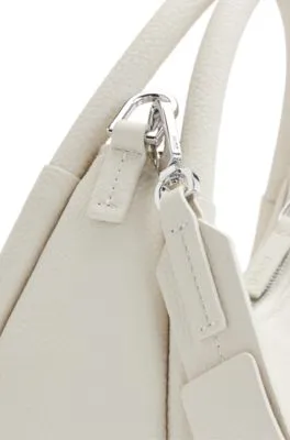 Bolso de bandolera de piel sintética con letras de logo