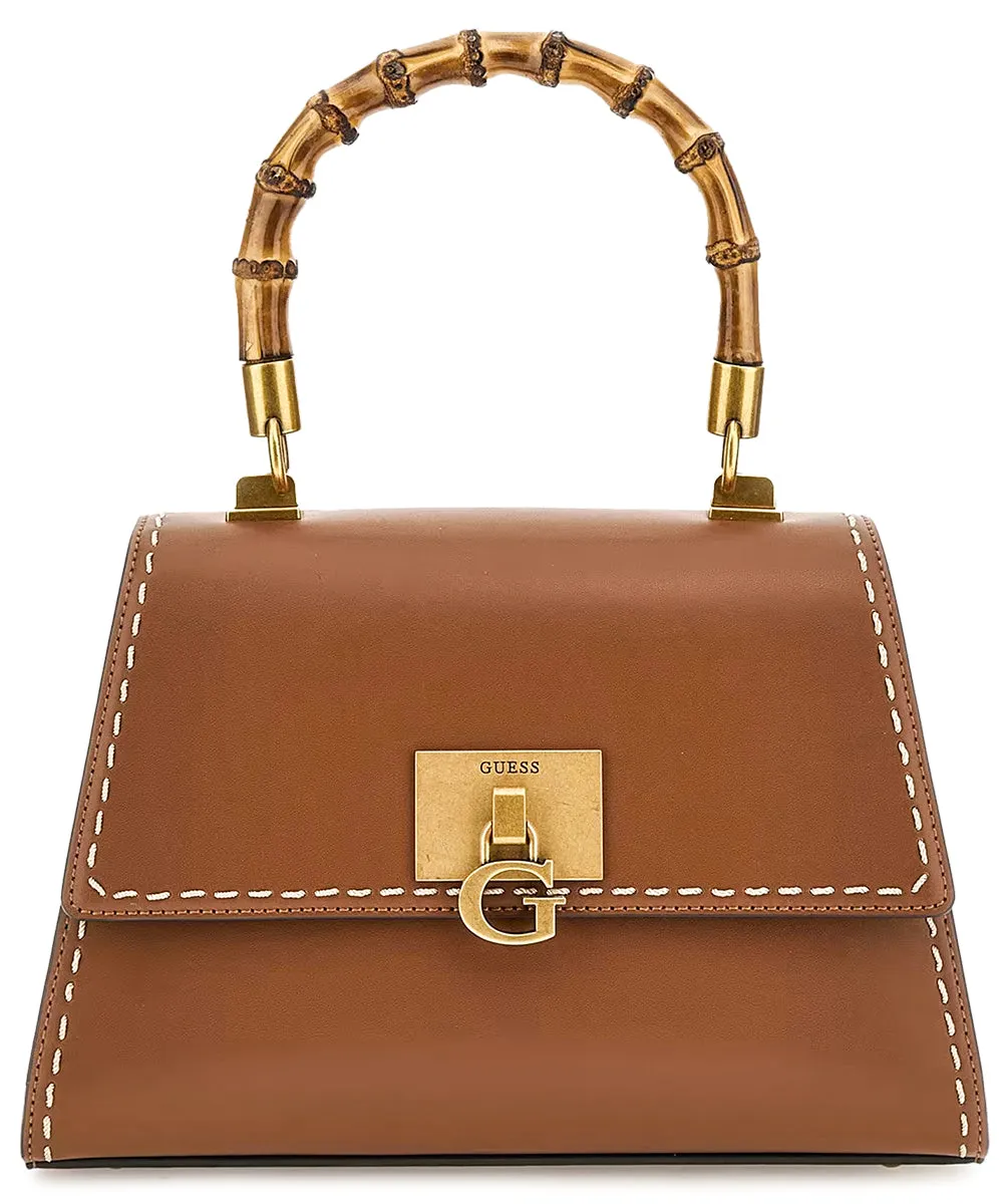 Bolso de hombro con detalles de bambú Stephi de Guess Para mujer En ecopiel color coñac