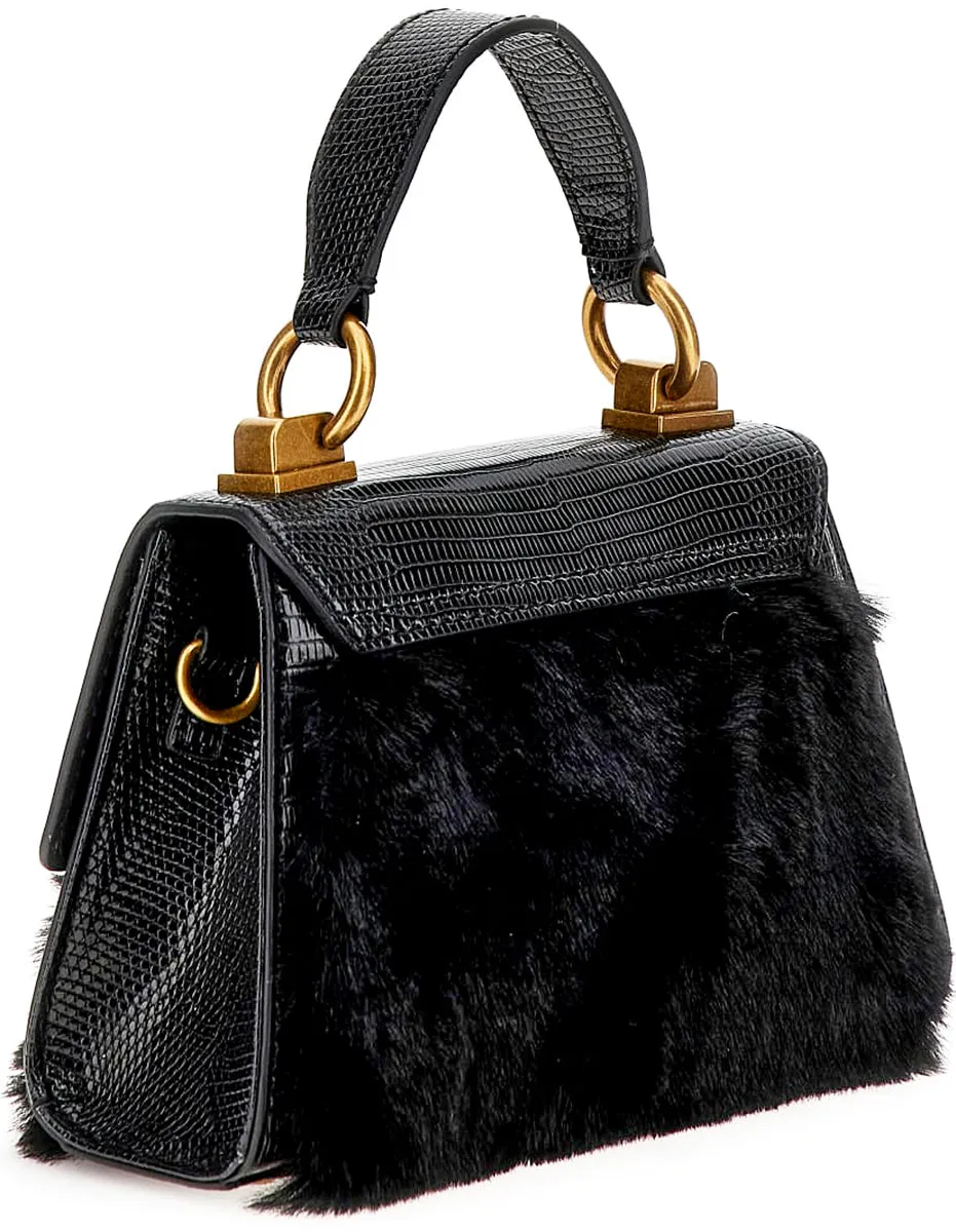 Bolso de hombro micro mini Bergen FP de Guess Para mujer En ecopiel negra