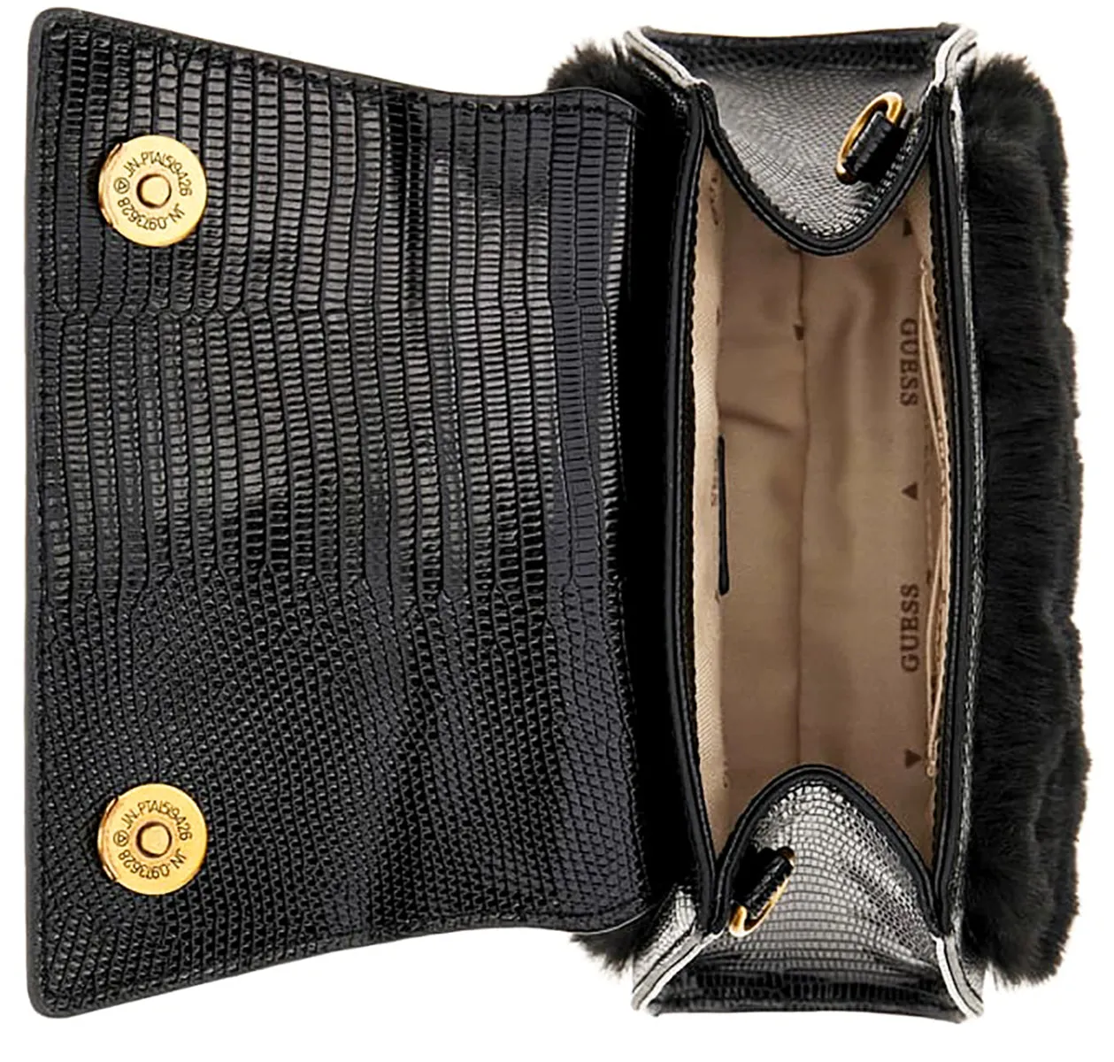 Bolso de hombro micro mini Bergen FP de Guess Para mujer En ecopiel negra
