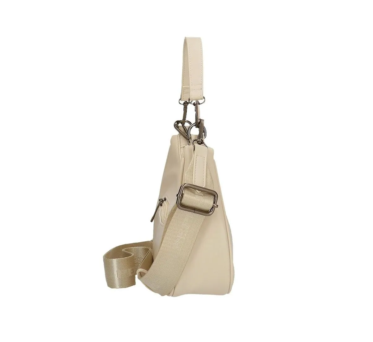 Bolso de hombro Pepe Jeans Salma en beige transformable a bandolera