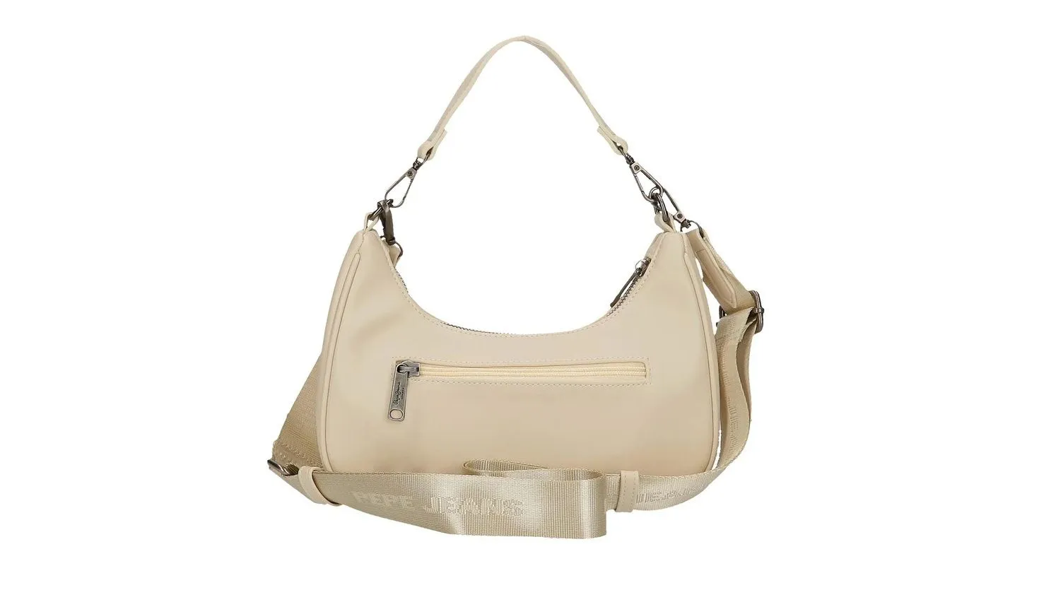 Bolso de hombro Pepe Jeans Salma en beige transformable a bandolera