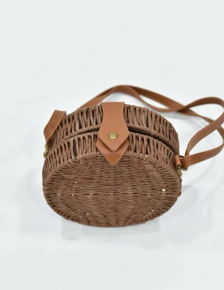 Bolso de paja marron