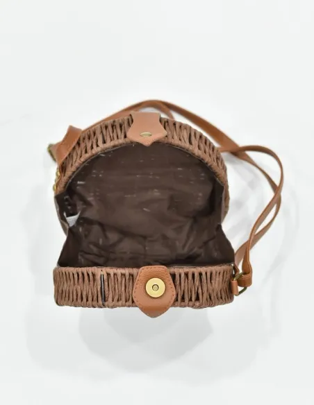 Bolso de paja marron
