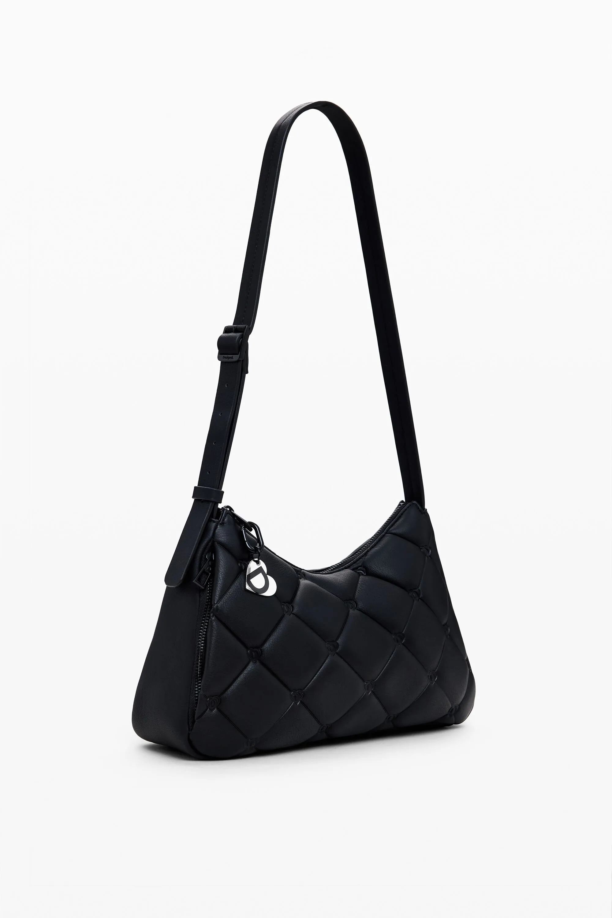 Bolso efecto piel capitoné M