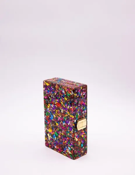 bolso fiesta metacrilato confeti