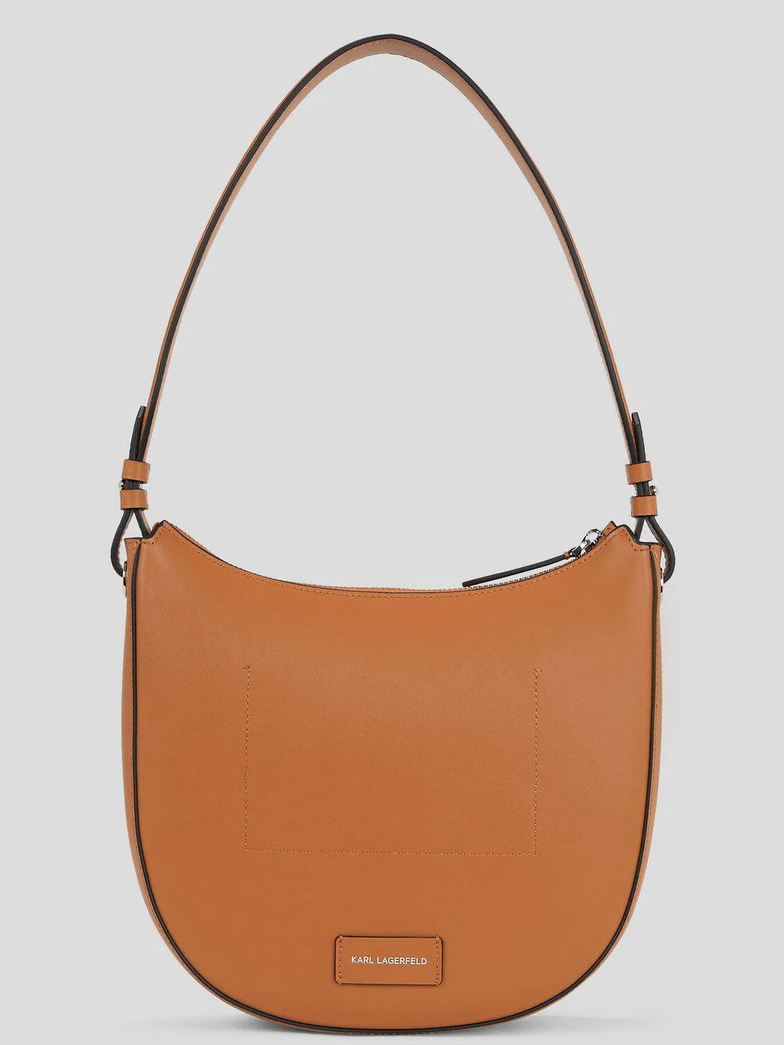 BOLSO MEDIA LUNA PERFORADO KARL LAGERFELD