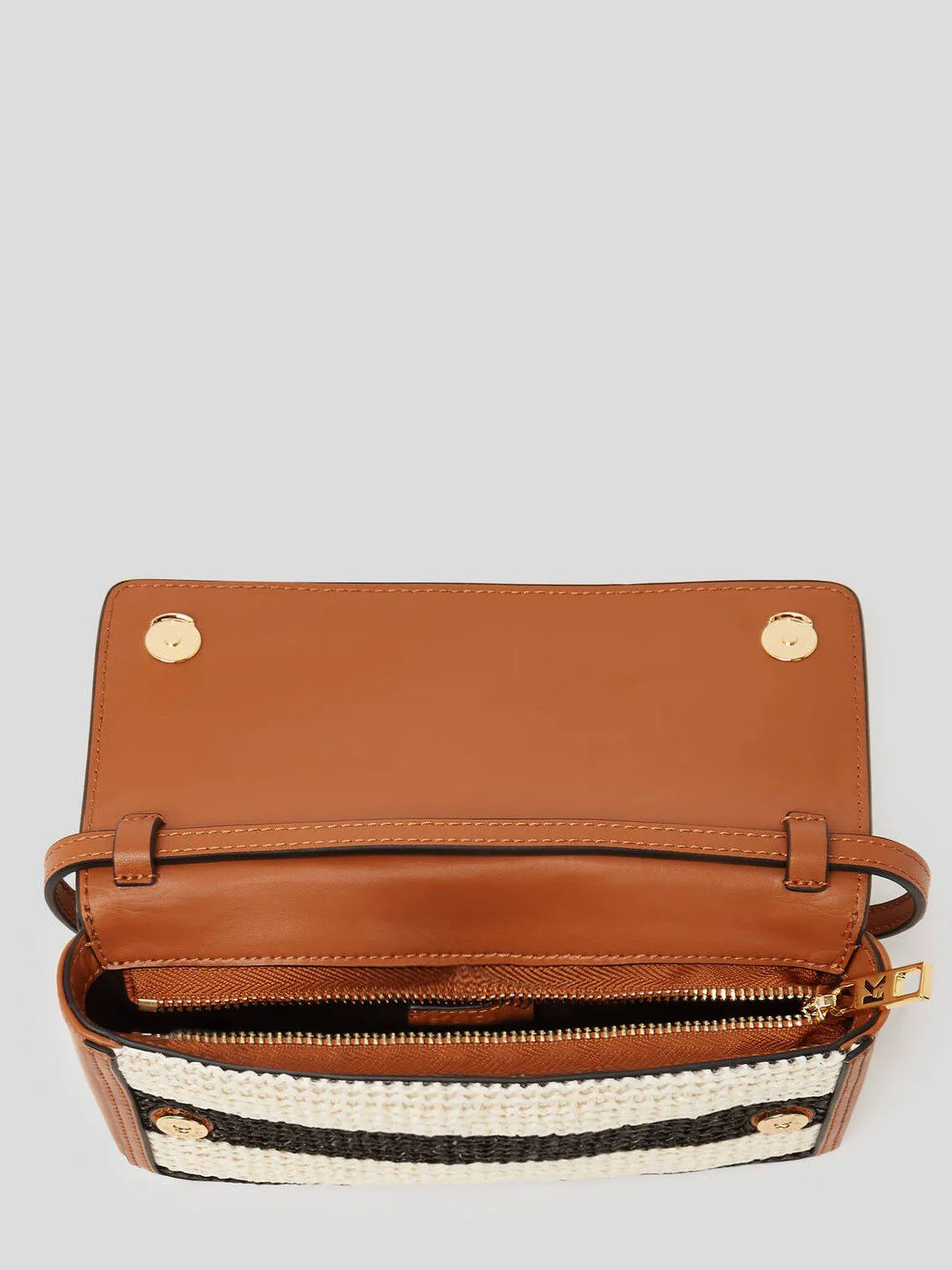 BOLSO MINI RAFIA SIGNATURE KARL LAGERFELD