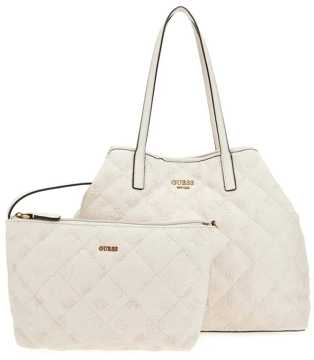 Bolso para mujer Guess Vikky Tote Peony Large Shopper en piedra
