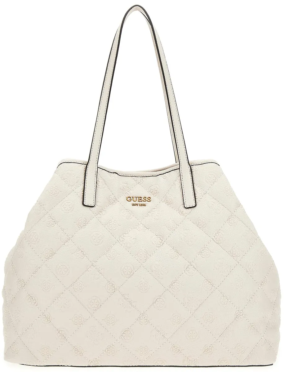 Bolso para mujer Guess Vikky Tote Peony Large Shopper en piedra