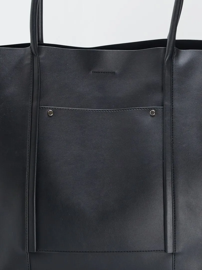 BOLSO SHOPPER  NEGRO