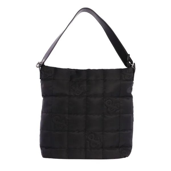 Bolso tote nylon FUN AND BASICS negro