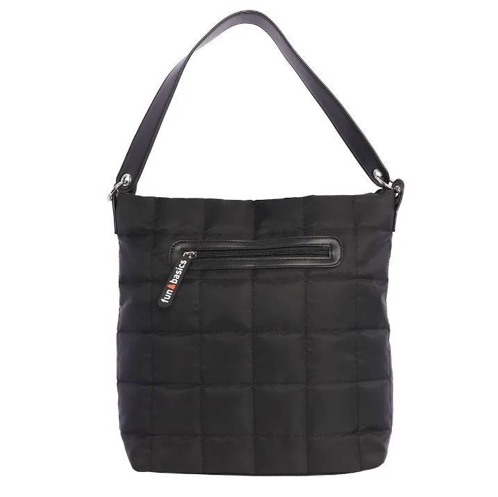 Bolso tote nylon FUN AND BASICS negro