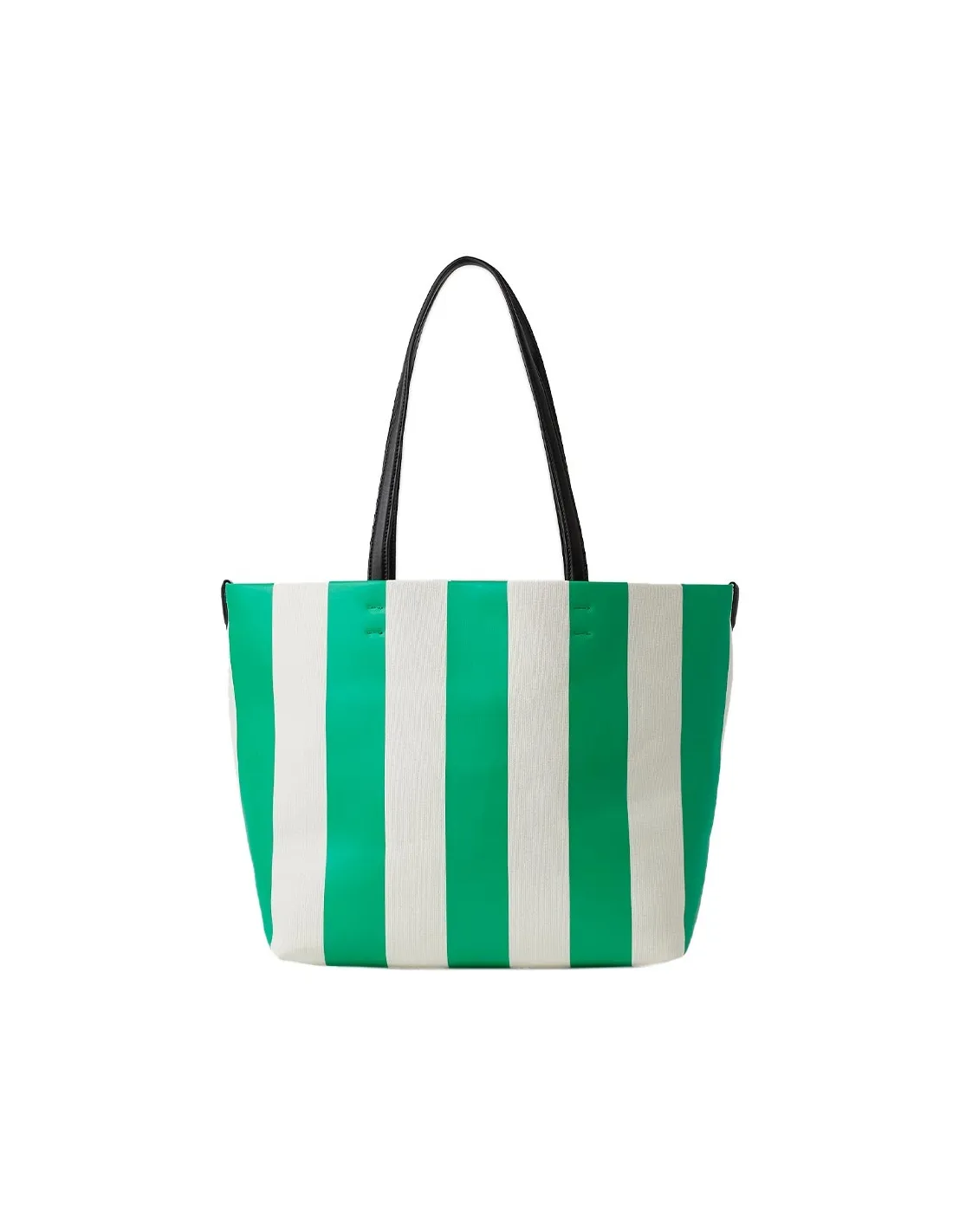 Bolso verde a rayas de lona Hotel Karl