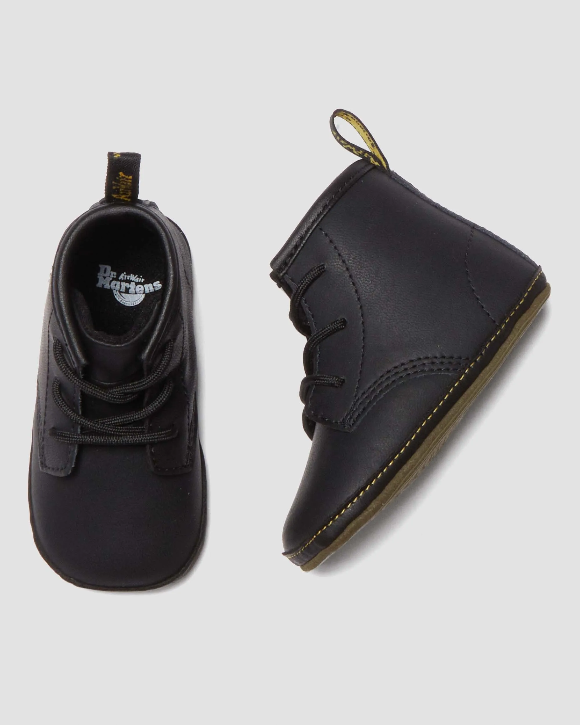 Botas 1460 de piel Auburn para recién nacidos