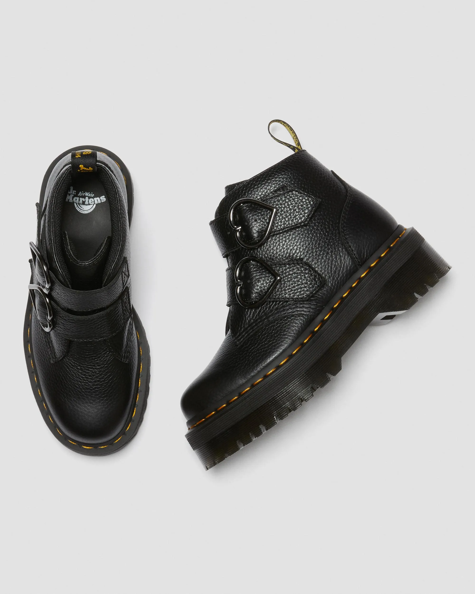 Botas con plataforma Devon Heart en piel