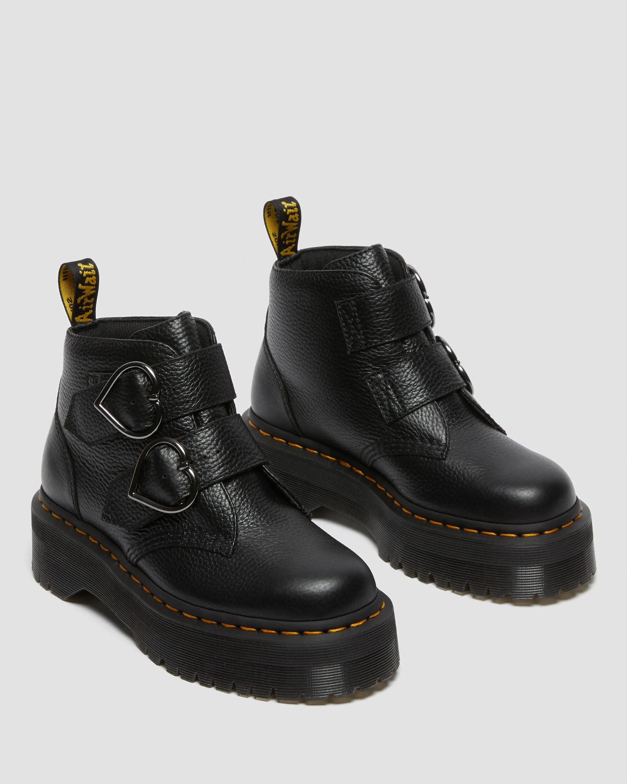 Botas con plataforma Devon Heart en piel