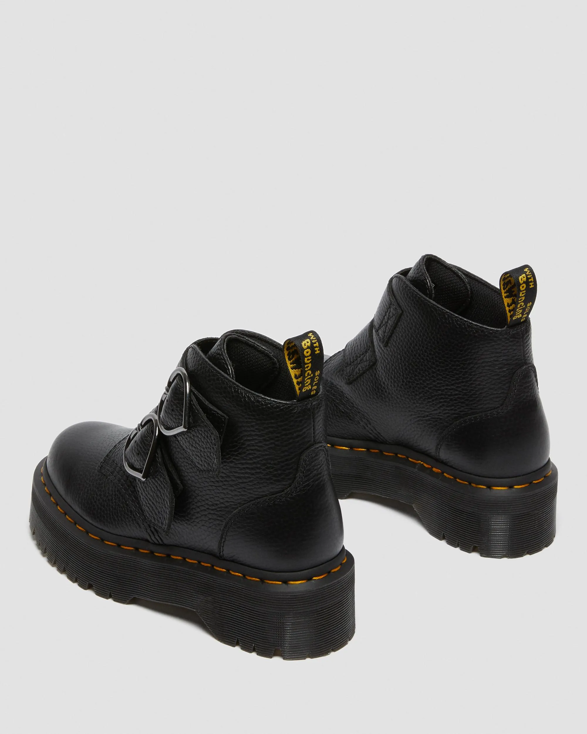 Botas con plataforma Devon Heart en piel