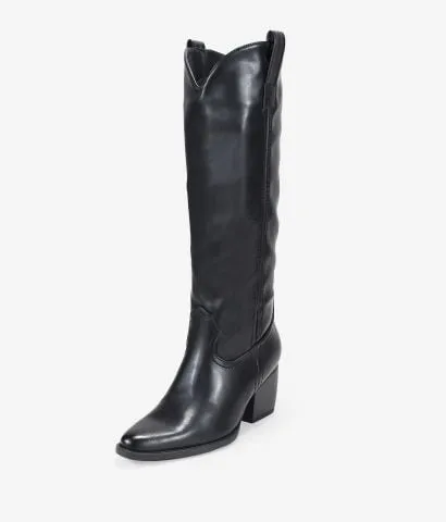 Botas cowboy altas negras 