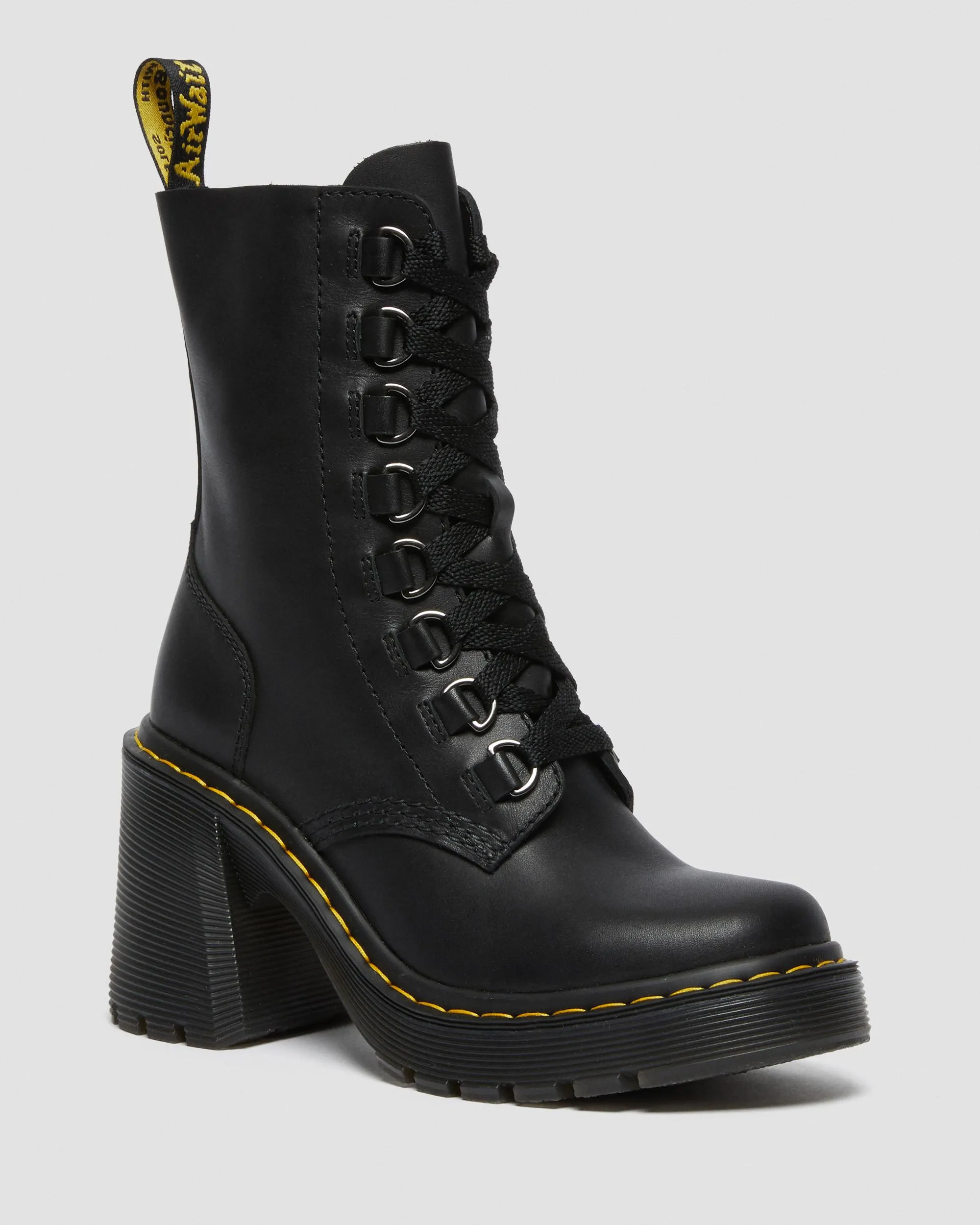 Botas de tacón ancho Chesney de piel