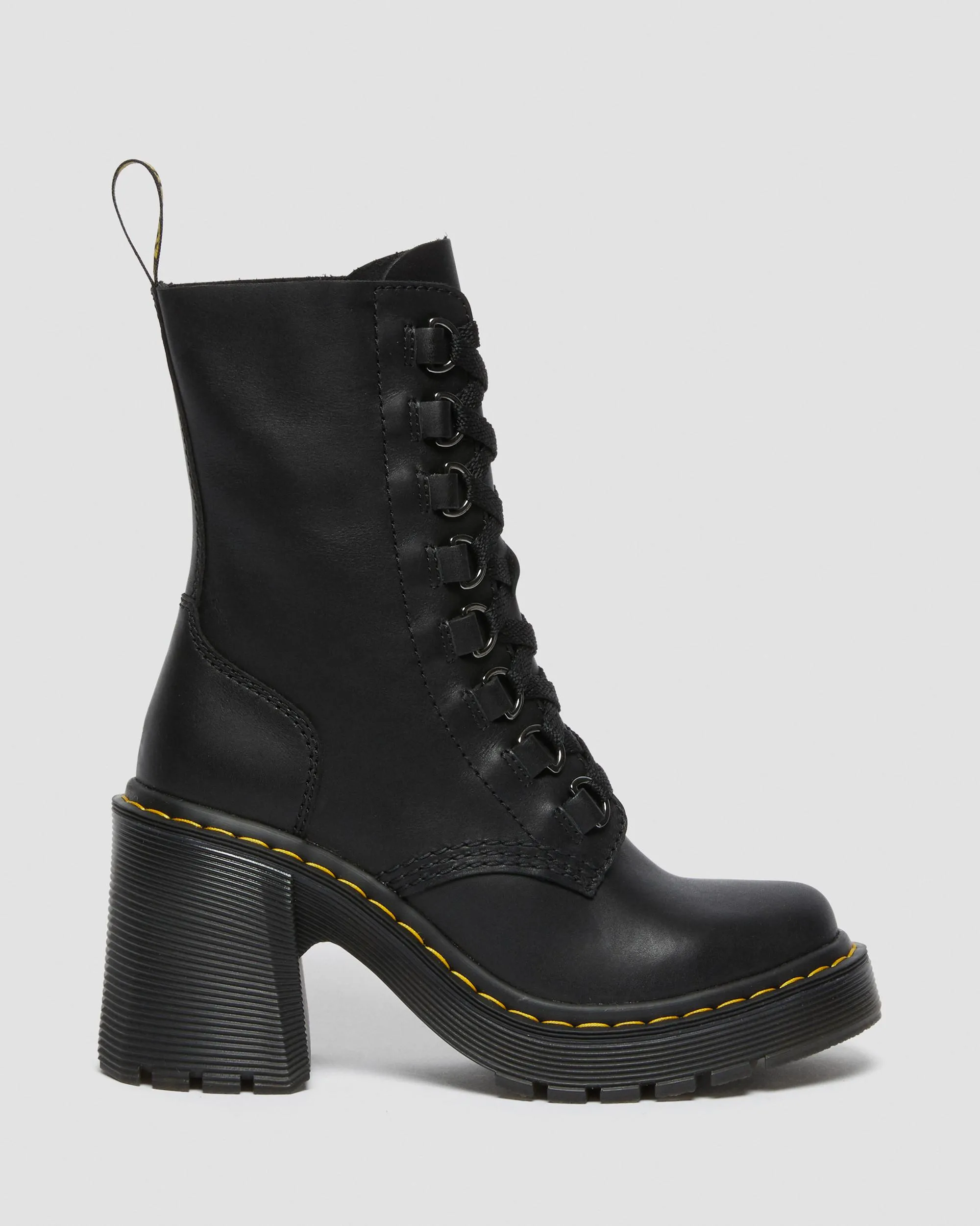 Botas de tacón ancho Chesney de piel