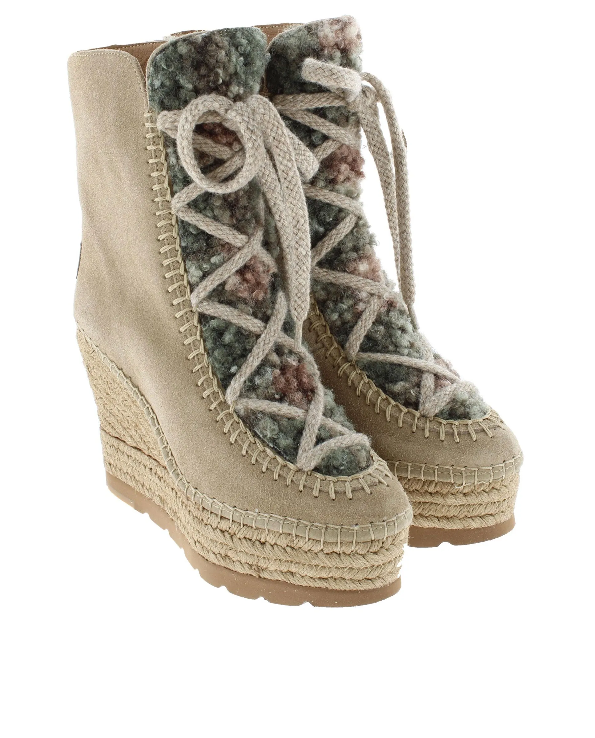 Botin borreguito en serraje arena Tilo 7
